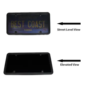 31*16cm Single Plate Tinted Auto Wireless License Plate Holder