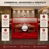 Cloison décorative en fer forgé pour restaurant, écran de séparation pour salle privée, clôture étanche, grille de barbecue et de fondue personnalisée style Art Déco