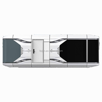 Maison de capsule spatiale fabriquée en usine Petite maison de capsule Mobiles futuristes Maison de capsule modulaire à panneau sandwich pour vivre