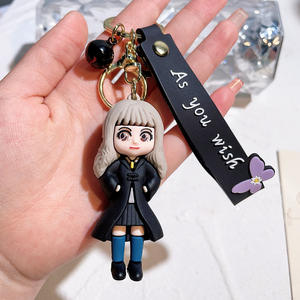 Nouveau porte-clés <span class=keywords><strong>Harry</strong></span> <span class=keywords><strong>Potter</strong></span> de 6 cm, mignon, avec Hermione et Voldemort, jouet de dessin animé, pendentif de sac, porte-clés de voiture, mini porte-clés, cadeau, vente en gros - Product Image 5