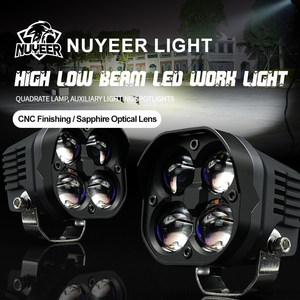 Projecteur LED à faisceau élevé et bas de 3 pouces pour <span class=keywords><strong>moto</strong></span>, phare antibrouillard de conduite automobile, ATV UTV pour <span class=keywords><strong>BMW</strong></span> avec DRL ambre, 2 pièces - Product Image 2
