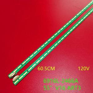 Barra de Retroiluminación LED para TV LG de 55 Pulgadas, Modelo HX-E0681, LC550EGG LG55UH6500 55 V16 ART3 2465 R/L 6916L-2466A, Cuerpo de Lámpara de Aluminio - Product Image 2