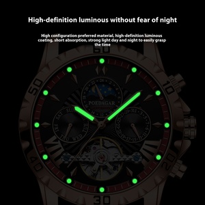 POEDAGAR 1410 <span class=keywords><strong>montre</strong></span> mécanique pour hommes entièrement automatique de <span class=keywords><strong>marque</strong></span> <span class=keywords><strong>suisse</strong></span> nouvelle <span class=keywords><strong>montre</strong></span> de luxe commerciale lumineuse étanche pour hommes - Product Image 4