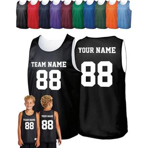 Camisetas de baloncesto personalizadas para jóvenes, camiseta de equipo personalizada con nombre y número 88, uniformes deportivos para niños - Product Image 1
