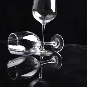 Verrerie en cristal personnalisée de luxe de haute qualité, vente en gros de 12oz, verre à vin de fête de mariage de 340ml avec impression