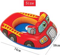 Flotteur gonflable pour bébé en PVC, design camion de pompiers, pour tout-petits et enfants, modèle JXSJ101