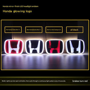Luci Logo Auto 5D Luminose per Honda <span class=keywords><strong>Civic</strong></span> Accord Fit, Luci Ambientali Anteriori e Posteriori - Product Image 3