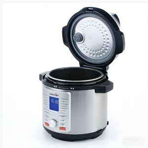Cuisinière électrique à double couvercle en acier inoxydable, autocuiseur, friteuse à air, <span class=keywords><strong>mijoteuse</strong></span>, capacité de <span class=keywords><strong>6</strong></span> <span class=keywords><strong>litres</strong></span>, programmable, usage domestique, allemande - Product Image 3