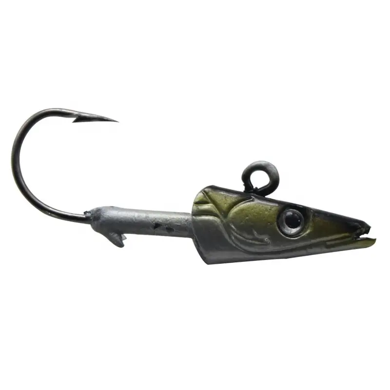 Super high quality seaside fishing jig head hook sharpen fish hook metal jig lead hook