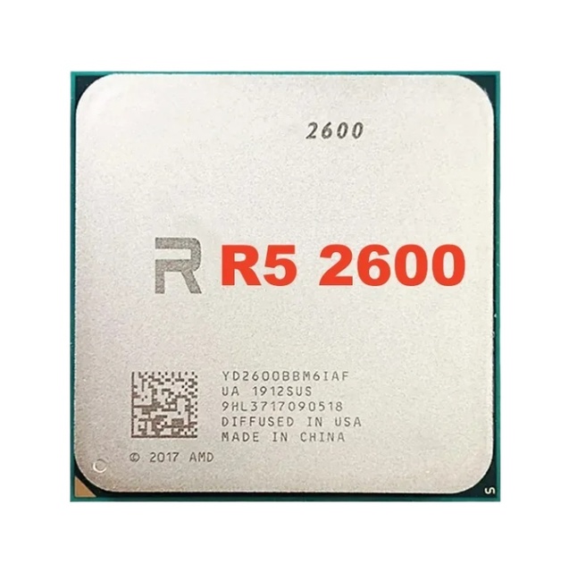 Wholesale Cpu R5 2600 3.4GHz Six-core Twelve-thread 65W Best Price Yd2600bbm6iaf Socket Am4 for Desktop Pc