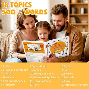 Libro de Audio Interactivo para el Aprendizaje del Inglés, Libro Sonoro para Niños con Pantalla Táctil Inteligente, Libros Educativos para el Desarrollo Temprano del Lenguaje para Niños en Edad Preescolar - Product Image 2