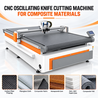 Couteau oscillant industriel pour matériaux composites : fibre de carbone, fibre de verre, tissu aramide, noyau en nid d'abeille et noyau en mousse
