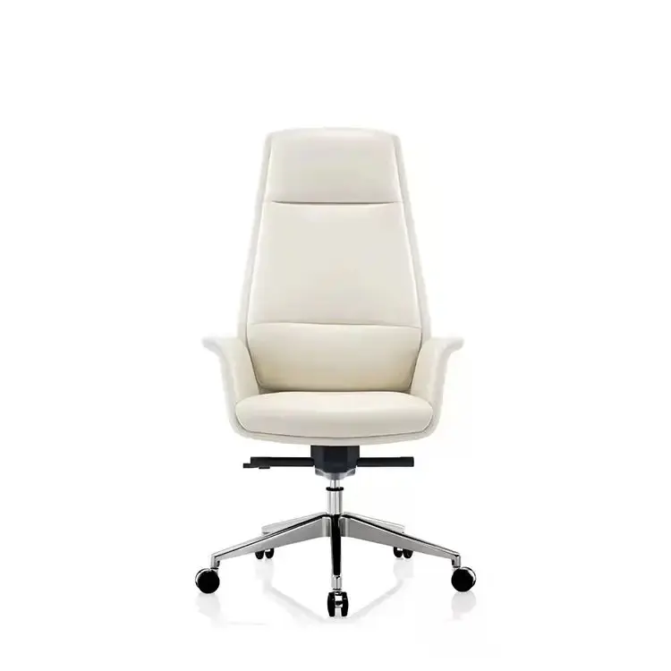 Beş yıldızlı ofis koltuğu deri sandalye bacakları yönetici yüksek geri ile moda düşük geri ofis koltuğu