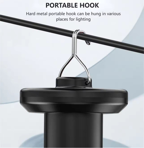 <b>LED</b> <b>Camping</b> Lights 4-Blade Foldable Solar USB Rechargeable Hook Power Bank Wide Area Flood <b>Lantern</b> Outdoor Hiking Emergency Tent - Product Image 5