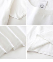 Grosir Kualitas Tinggi Kamisas Kosong 100% Katun Kaus Cetak Kustom Polos T-shirt Logo Dicetak Hitam