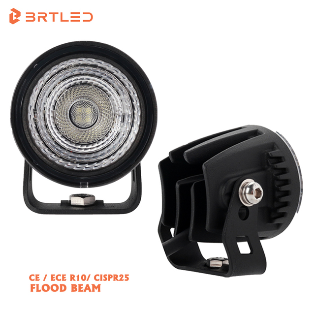 2inch Mini LED Work Light 12W Flood Beam IP68/IP69K Waterproof 1000 Lumens for Motorcycle/Truck/Offroad/Tractor