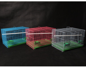 <span class=keywords><strong>Cage</strong></span> à animaux en fer forgé durable et polyvalente avec plateau en plastique pour oiseaux, perroquets, pigeons, lapins, élevage, tailles petite/moyenne/grande - Product Image 1