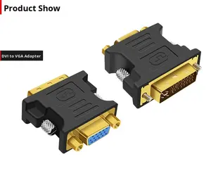 Adaptateur convertisseur DVI vers VGA avec transmission haute définition pour moniteur, téléviseur, projecteur, accessoires informatiques - Product Image 2