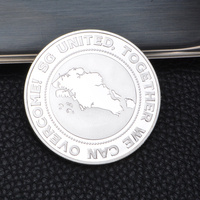 Pièce de monnaie de compétition sportive personnalisée avec logo estampé, en métal miroir, plaquée argent ou plaquée or