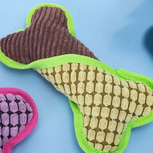 Juguete Chirriante para Perro, Duradero, de Pana, con Forma de Hueso, Juguete Masticable para Mascotas, Resistente a Mordidas, de Felpa, para Perros Pequeños, Medianos y Grandes - Product Image 2