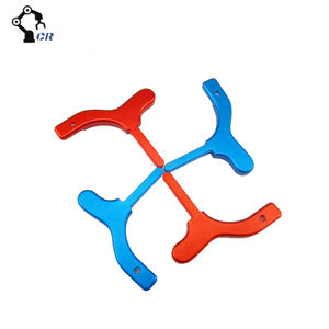 أجزاء مخصصة على شكل سبائك ألمنيوم ملونة مؤكسدة-دقة CNC للآلات والمعدات والتشطيب الأحمر/الأزرق - Product Image 2