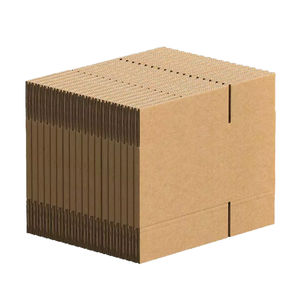 Caja de Embalaje Cuadrada Corrugada de Pared Simple de 20*20*20cm, Económica, con Diseño de Logotipo Personalizado, Cajas Ranuradas para Pañales, Impresión Personalizada - Product Image 1