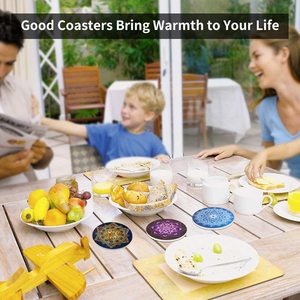 Absorbent Diatomite Tea Coasters with Cork Base Non Slip Anti Bacterial Soap Holder Glasses Cup Holder Coffee Mug Place <b>Mats</b> - Product Image 2