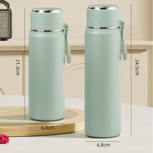 Classical 500ml/600ml Solid Color <b>Bottle</b> With Rope Mother's Day Gift Water <b>Bottle</b> - Product Image 1