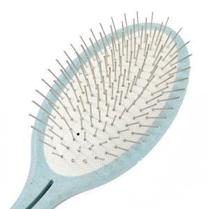 Peigne à aiguilles en paille de blé, 13 cm, portable, avec coussin de massage, pour des cheveux lisses et souples - Product Image 4
