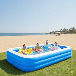 <span class=keywords><strong>Piscina</strong></span> Inflable de PVC de Tamaño Completo, Resistente, Ecológica, Rectangular, Personalizable, <span class=keywords><strong>para</strong></span> Niños, Uso en Interiores y Exteriores - Product Image 1