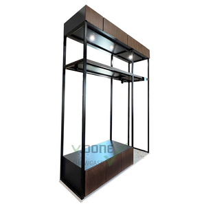 Legno massello elegante abbigliamento Rack con serrature Storefront espositore per sfilate di <span class=keywords><strong>moda</strong></span> <span class=keywords><strong>e</strong></span> mostre - Product Image 1