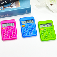 Clavier en caoutchouc mignon promotionnel enfants adorent 8 chiffres électronique mini calculatrice de poche portable personnalisé