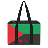 Panier de courses pliable personnalisé avec drapeau de la Martinique, sac fourre-tout réutilisable et écologique pour les vacances à l'île et les courses quotidiennes en gros