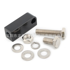 Motorcycle Headlight Extension <b>Bracket</b> CNC Aluminum <b>Black</b> Electroplated Modification Mounting <b>Bracket</b> - Product Image 5