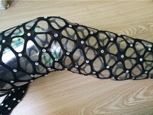 Collants noirs sexy à gros nœuds, collants populaires en diamant, collants en résille <span class=keywords><strong>pour</strong></span> femmes - Product Image 6