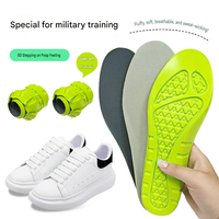 Semelles de sport en silicone super douces, 2 pièces, confortables pour de longues heures, absorption des chocs haute élasticité, anti-transpiration, anti-odeurs