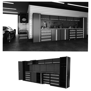 Hiện đại Modular kim loại bàn làm việc hộp công cụ tùy chỉnh OEM nhà để xe lưu trữ tủ với hội thảo các tính năng - Product Image 6