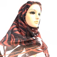 Faire sur commande propre marque Tudung Malaisie écharpe avec bas quantité minimale de commande numérique imprimé