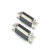 Connecteur femelle SCSI 36 broches à souder sur circuit imprimé pour application d'assemblage de circuits imprimés