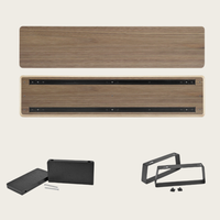 Support d'écran réglable en bois avec rangement, rehausseur de bureau pour ordinateur avec étagères, usage commercial, emballage personnalisé