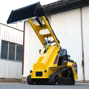CE Wheel Snow Blower <strong>Compact</strong> Fronted Loader Multifunctional Stand Behind Mini Small Skid Steer Crawler Loader for Sale - Product Image 6