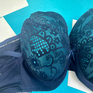 Modello da 0.59 dollari CG141 taglia 38-44 coppe B Sexy foto di ragazze <span class=keywords><strong>senza</strong></span> <span class=keywords><strong>reggiseno</strong></span> in pizzo blu reggiseni Sexy da donna - Product Image 3