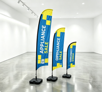 Drapeaux publicitaires personnalisés pour entreprises, fanions sportifs et de course, drapeaux plume, drapeaux goutte d'eau, bannières imperméables