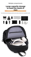 Sac à dos unisexe en polyester Oxford, couleur unie, grande capacité, durable, bretelles incurvées, sac pour ordinateur portable 15,6 pouces, vente chaude