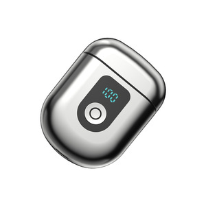 Electric Shaver Twin Blade Metal Body Led Display Rechargeable For Men - Product Image 1