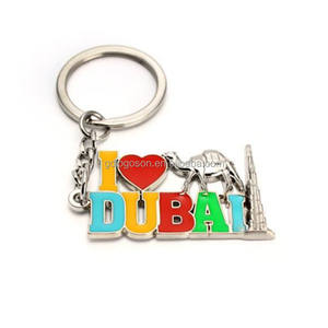 Venta al por mayor Dubai recuerdo llavero chapado en <span class=keywords><strong>oro</strong></span> llaveros Burj Dubai torre <span class=keywords><strong>de</strong></span> Palm colgante encanto clave <span class=keywords><strong>de</strong></span> <span class=keywords><strong>la</strong></span> cadena - Product Image 6