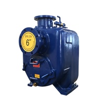 Pompe à lisier centrifuge auto-amorçante de 8 pouces avec pompe de transfert d'eaux usées non obstruée City à moteur diesel de 80 hp