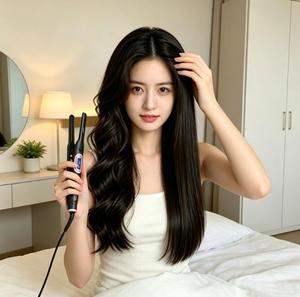 Lisseur professionnel WAER de haute qualité, best-seller, revêtement céramique, chauffe en 30 secondes, 9 réglages de chaleur, technologie kératine - Product Image 5