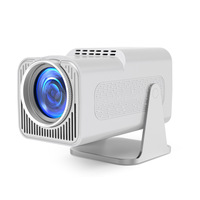 Projecteur portable F600 4K Full HD 1080p Écran 300ANSI Haut-parleurs stéréo intégrés HIFI Stéréo pour usage domestique et extérieur Android 180