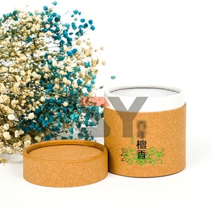 Diseño personalizado respetuoso con el medio ambiente, reciclable, a prueba de humedad, cilindro Kraft de pared gruesa, perfecto para tubo de papel de incienso de sándalo - Product Image 3